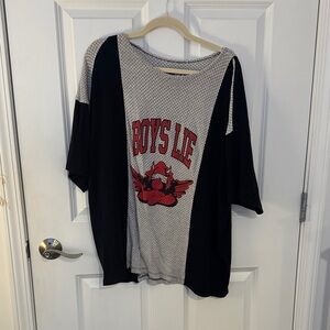 Boys Lie Black and White Graphic Tee